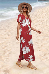 Women's 2026 Summer Short Sleeve Maxi Vacation Beach