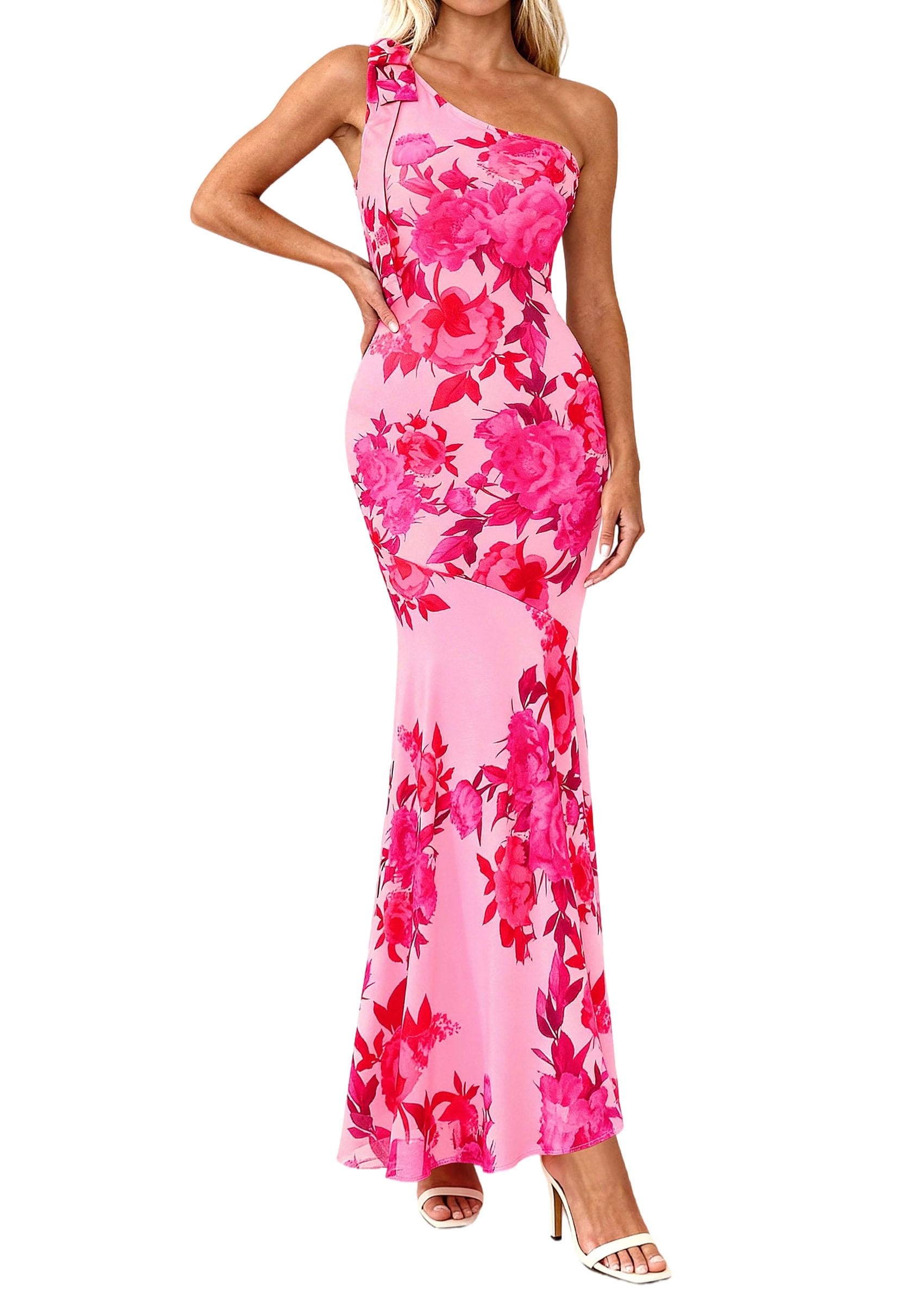 Women's Summer One-Shoulder Floral Sleeveless