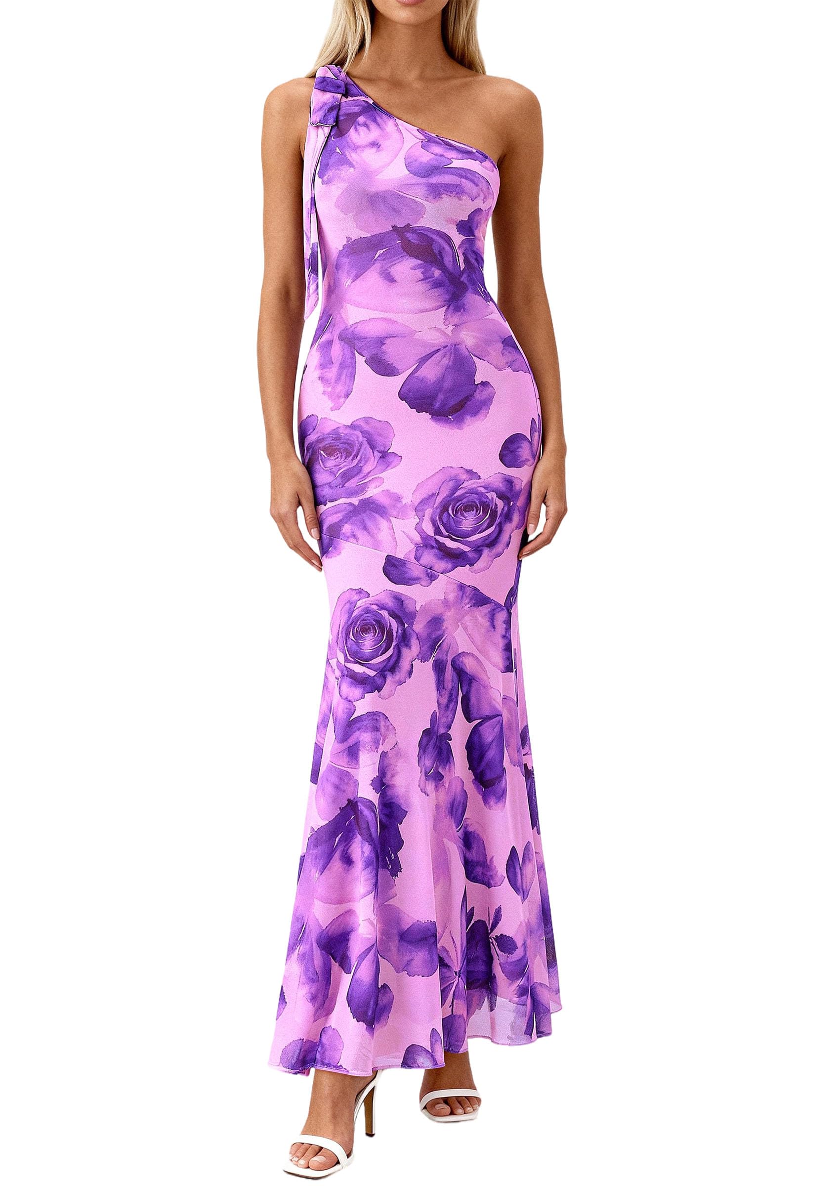 Women's Summer One-Shoulder Floral Sleeveless